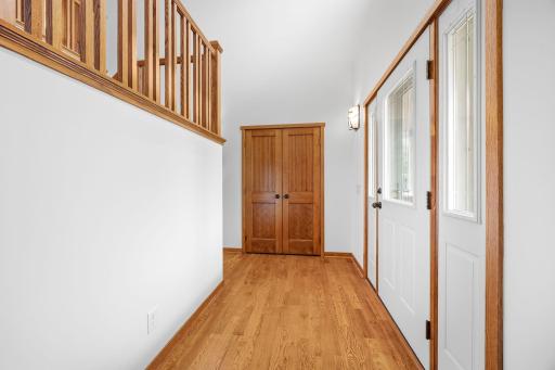 Front entry and your private work from home office behind you.
