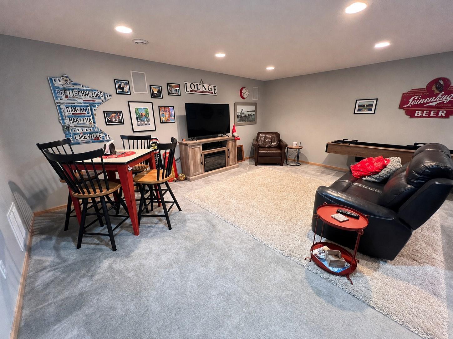 Lower level family room.