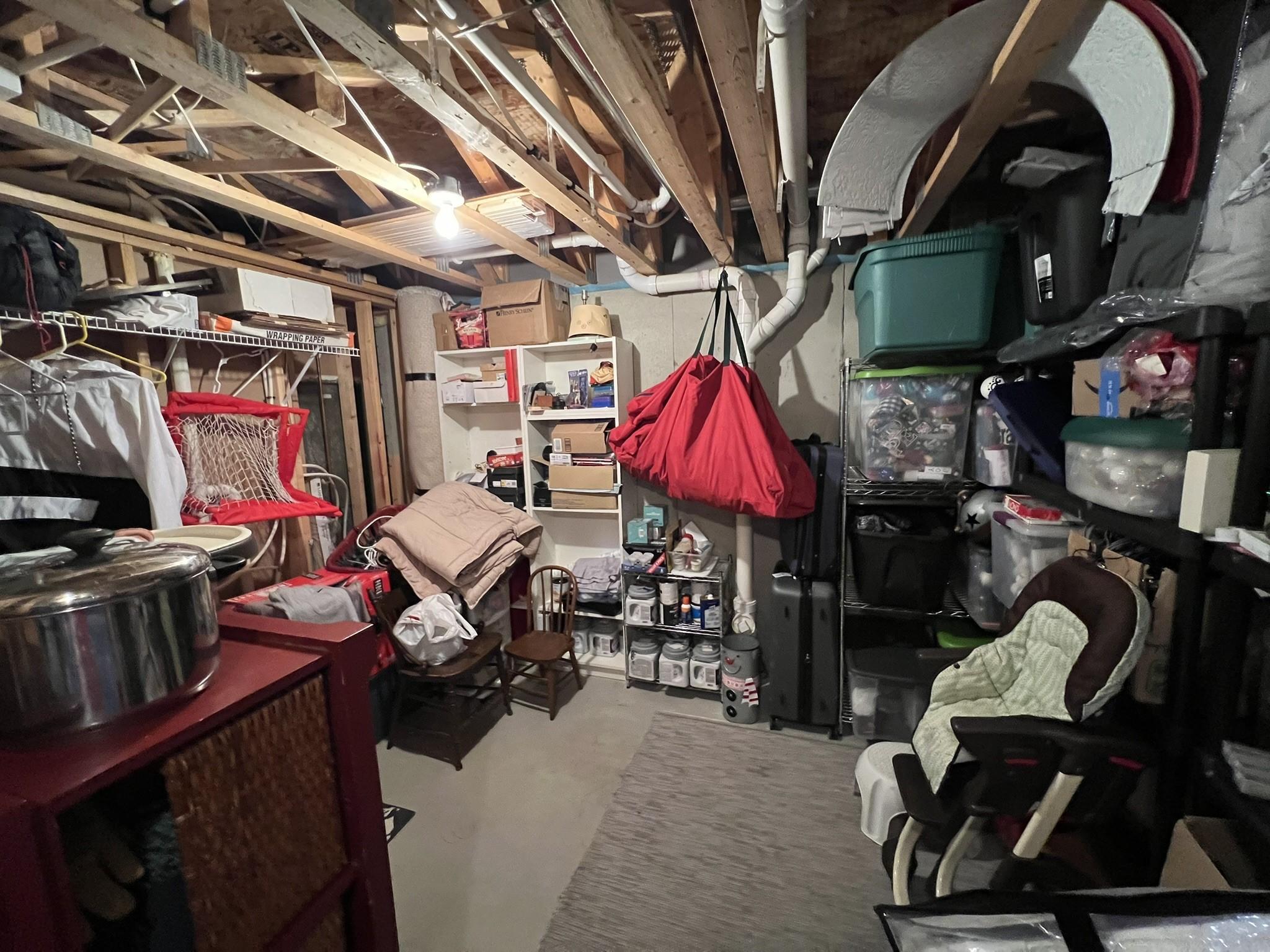 More storage area