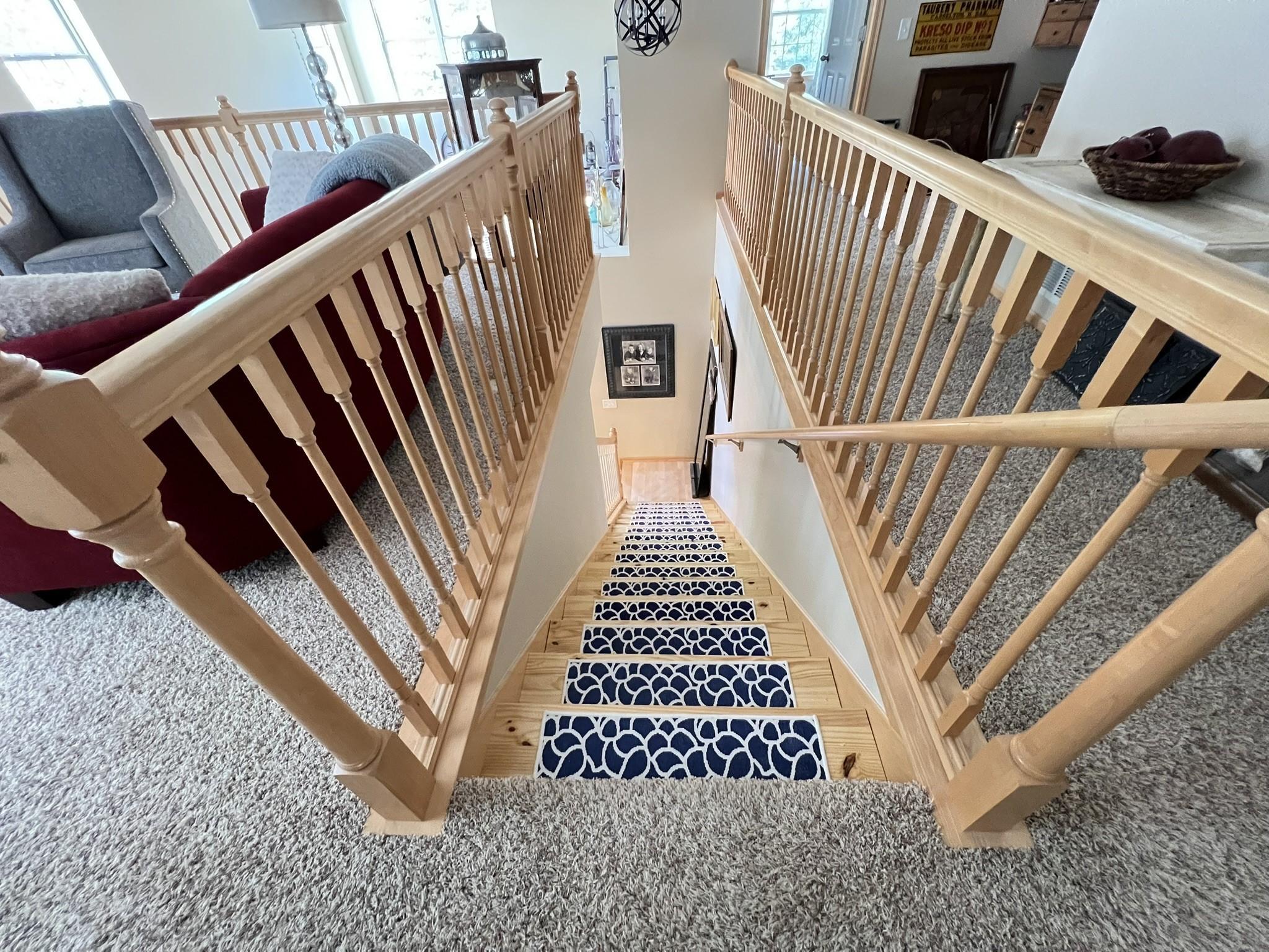 Re-finished stairs