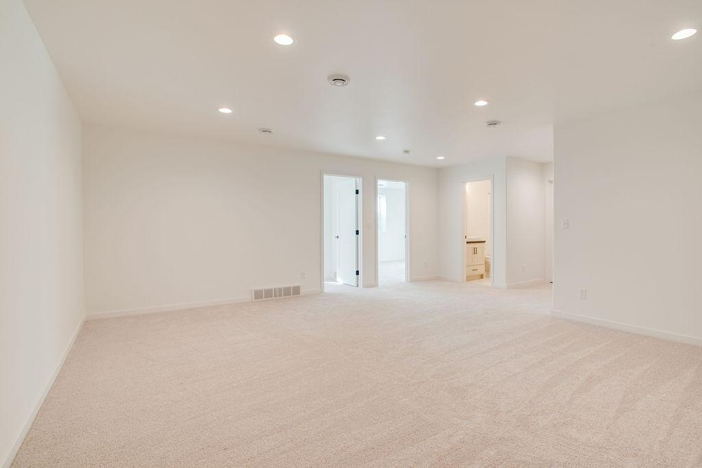 Basement family room when finished