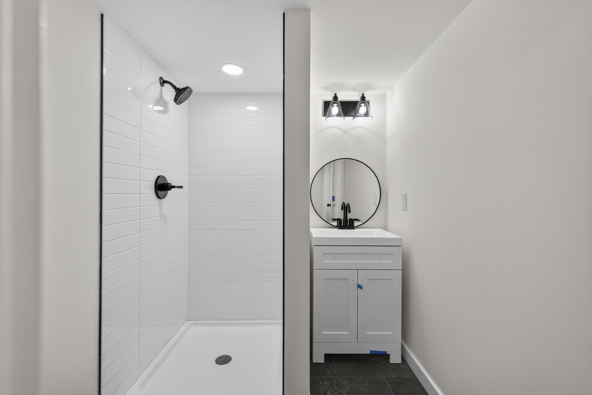 Basement bathroom