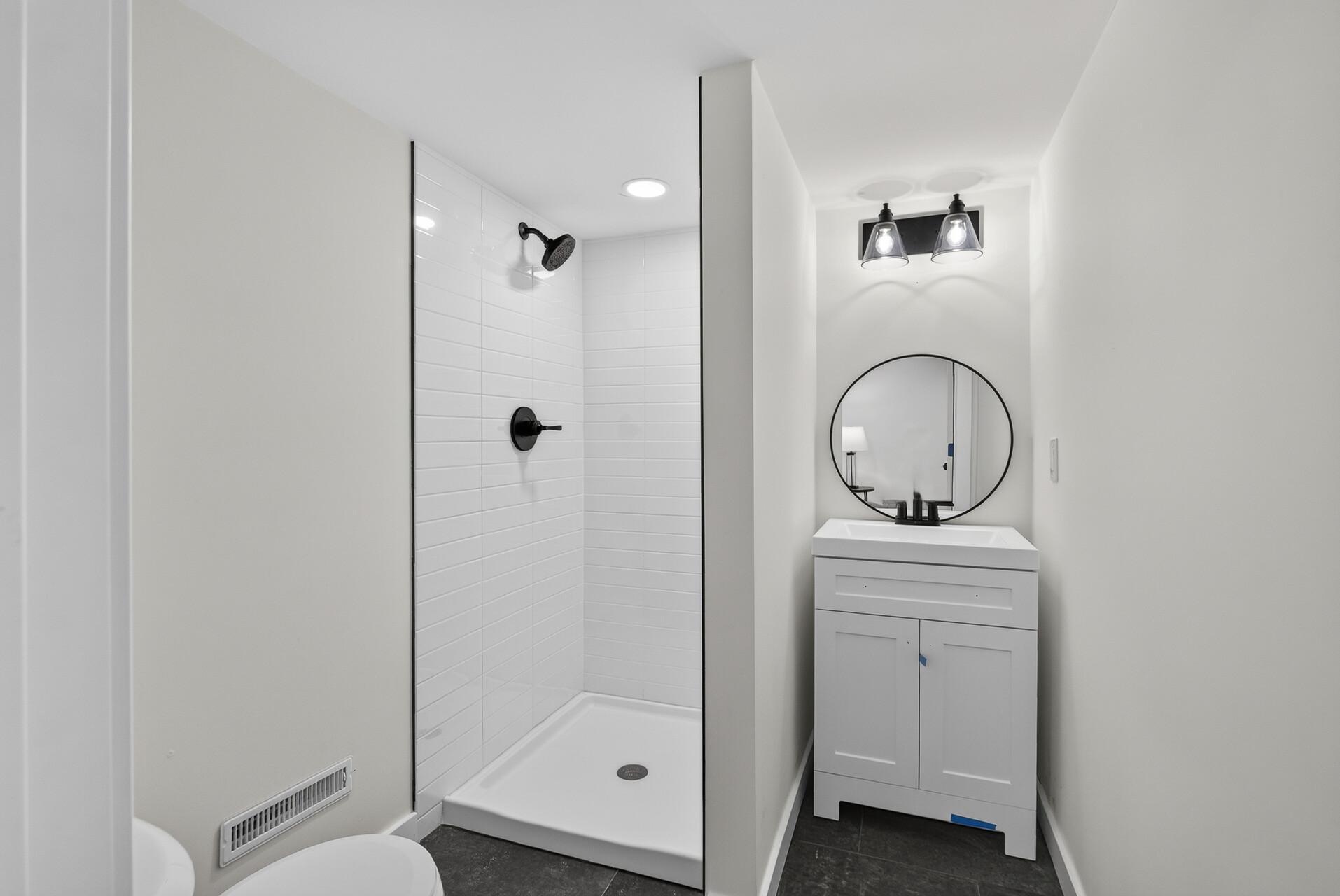 Basement bathroom