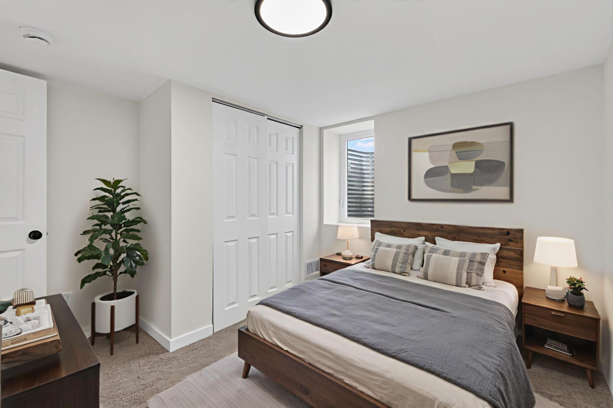 Basement bedroom