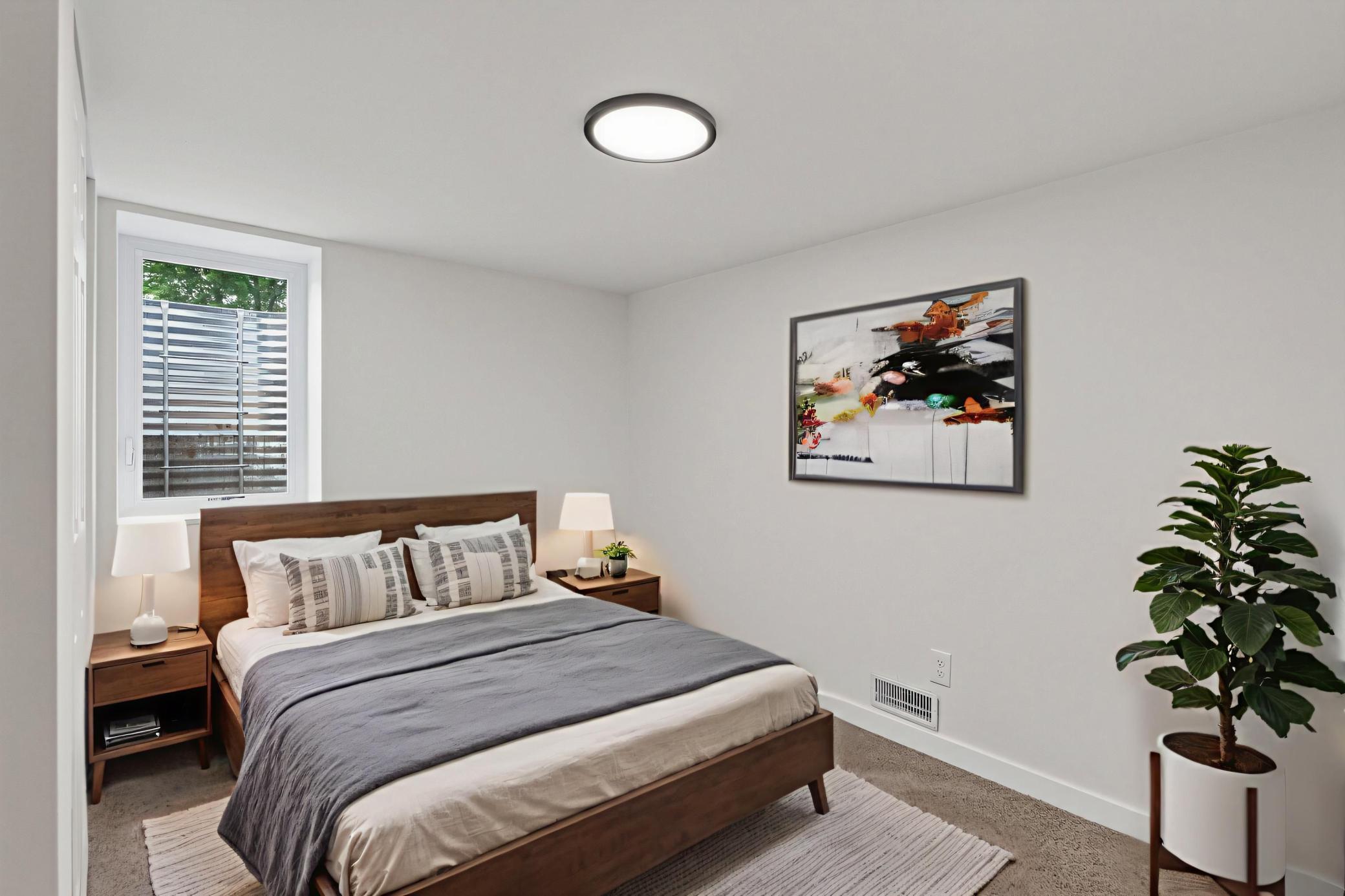Basement bedroom