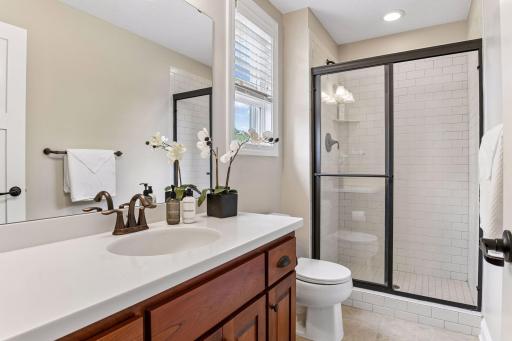 Ensuite connects to the upper level bedroom #2.