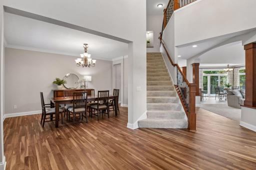 A dedicated formal dining room offers an elegant setting for holidays, celebrations, and memorable gatherings.