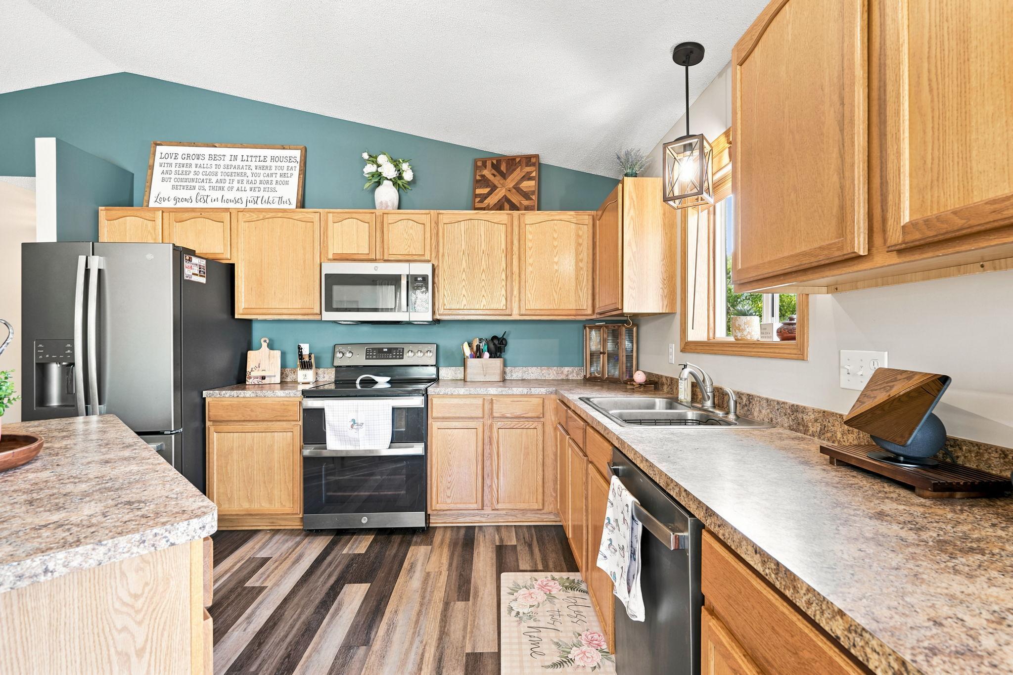 Updated Kitchen with Stainless Steel Appliances