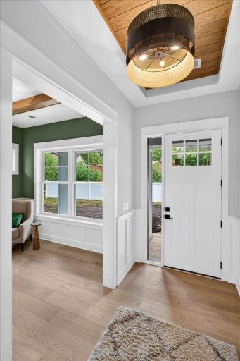 Front entry area with maintenance free engineered wood floors. These gorgeous floors run throughout the main level!