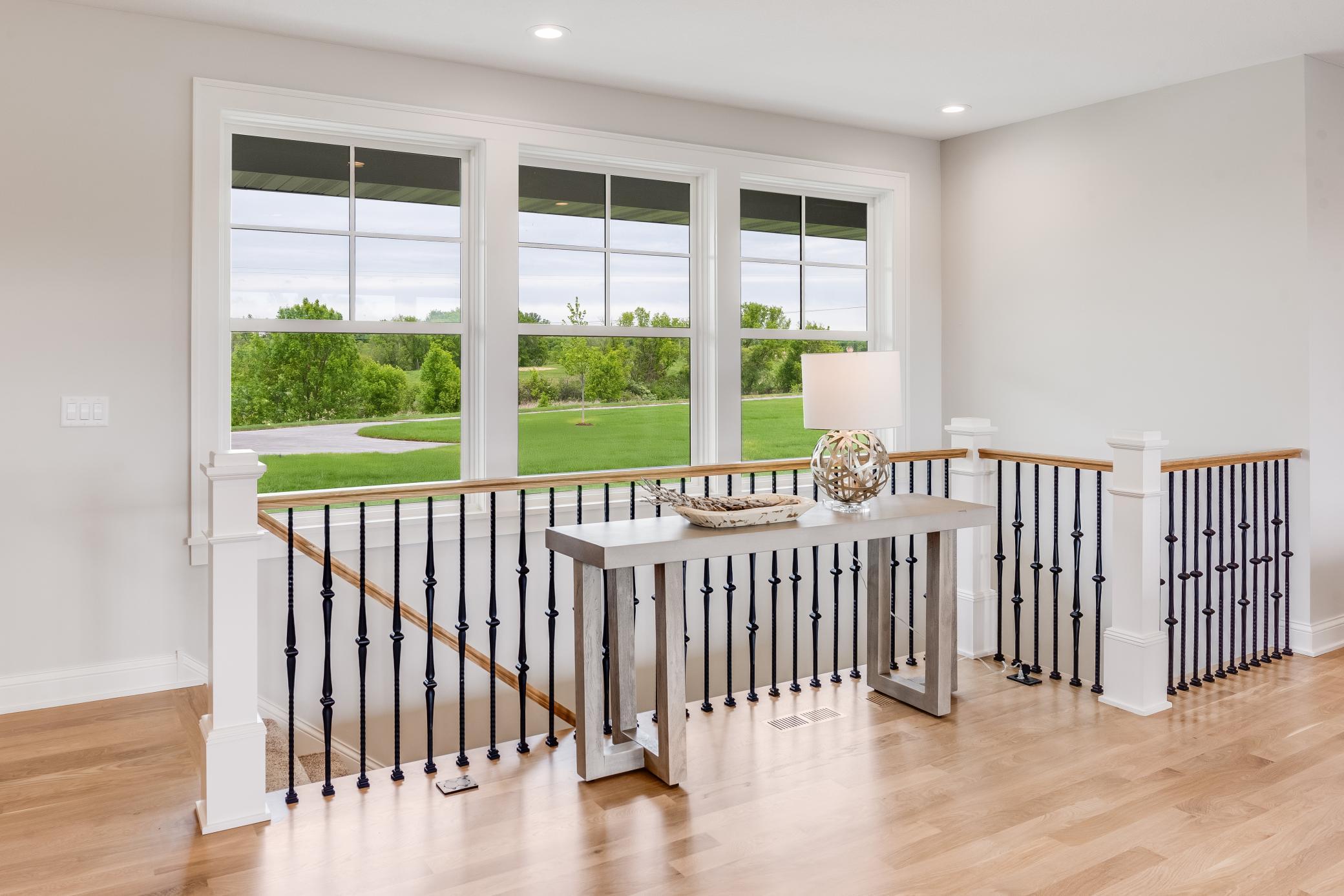Beautiful views out the front and back of this stunning home.