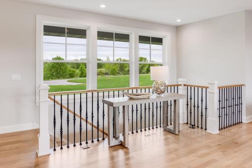 Beautiful views out the front and back of this stunning home.