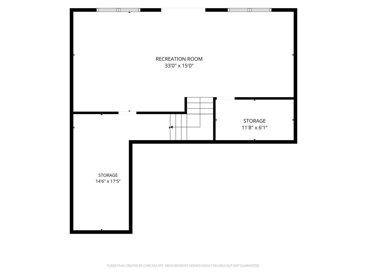 Unfinished lower level
