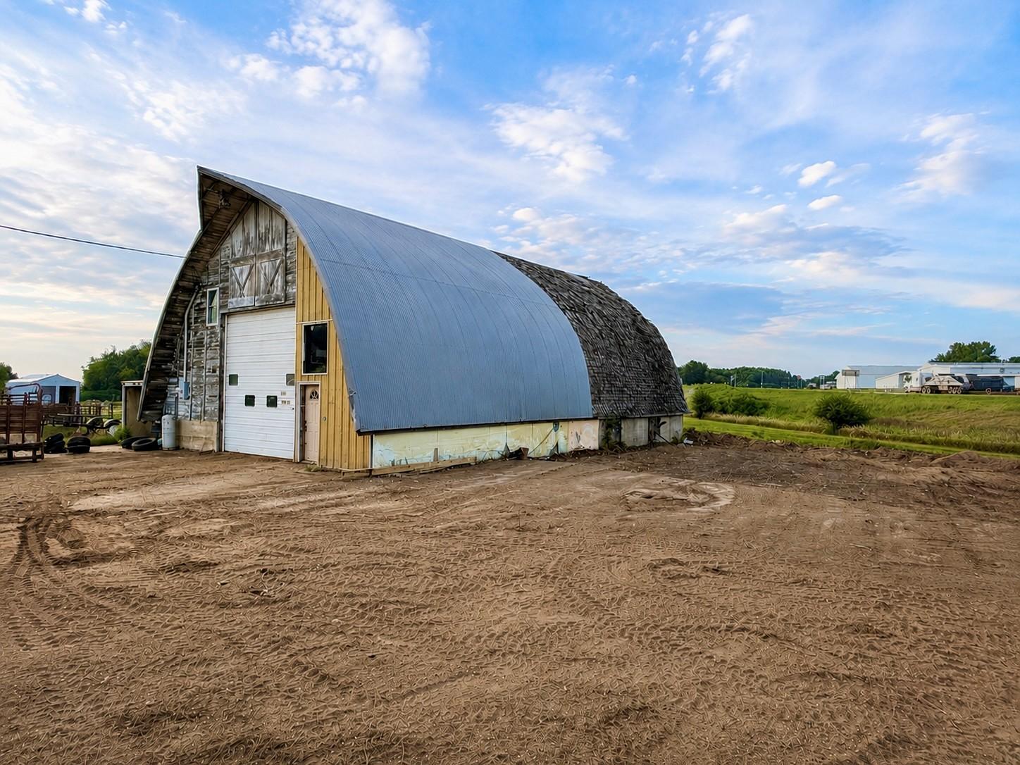 Spacious outside storage