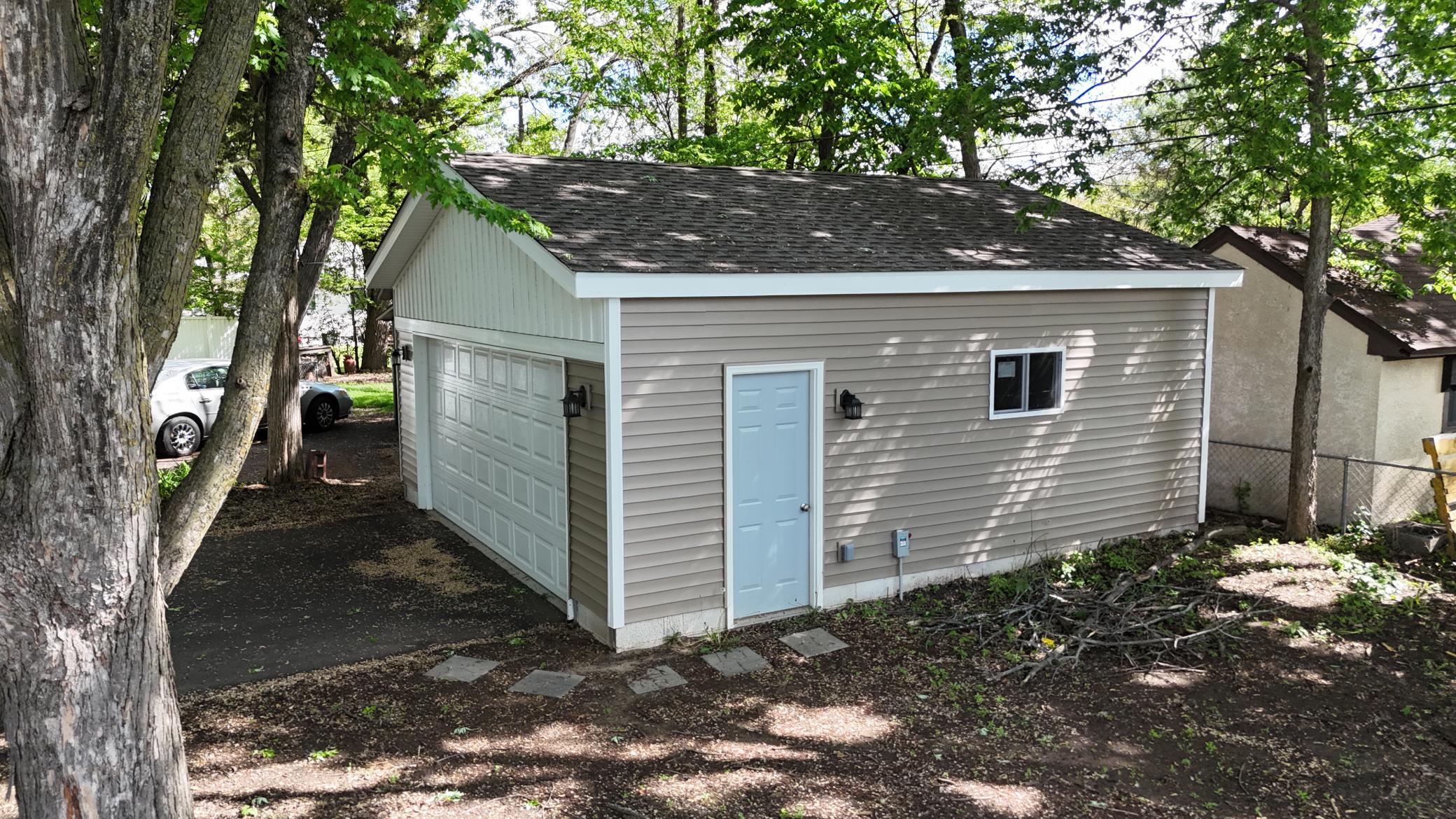 Completely new 2 car garage