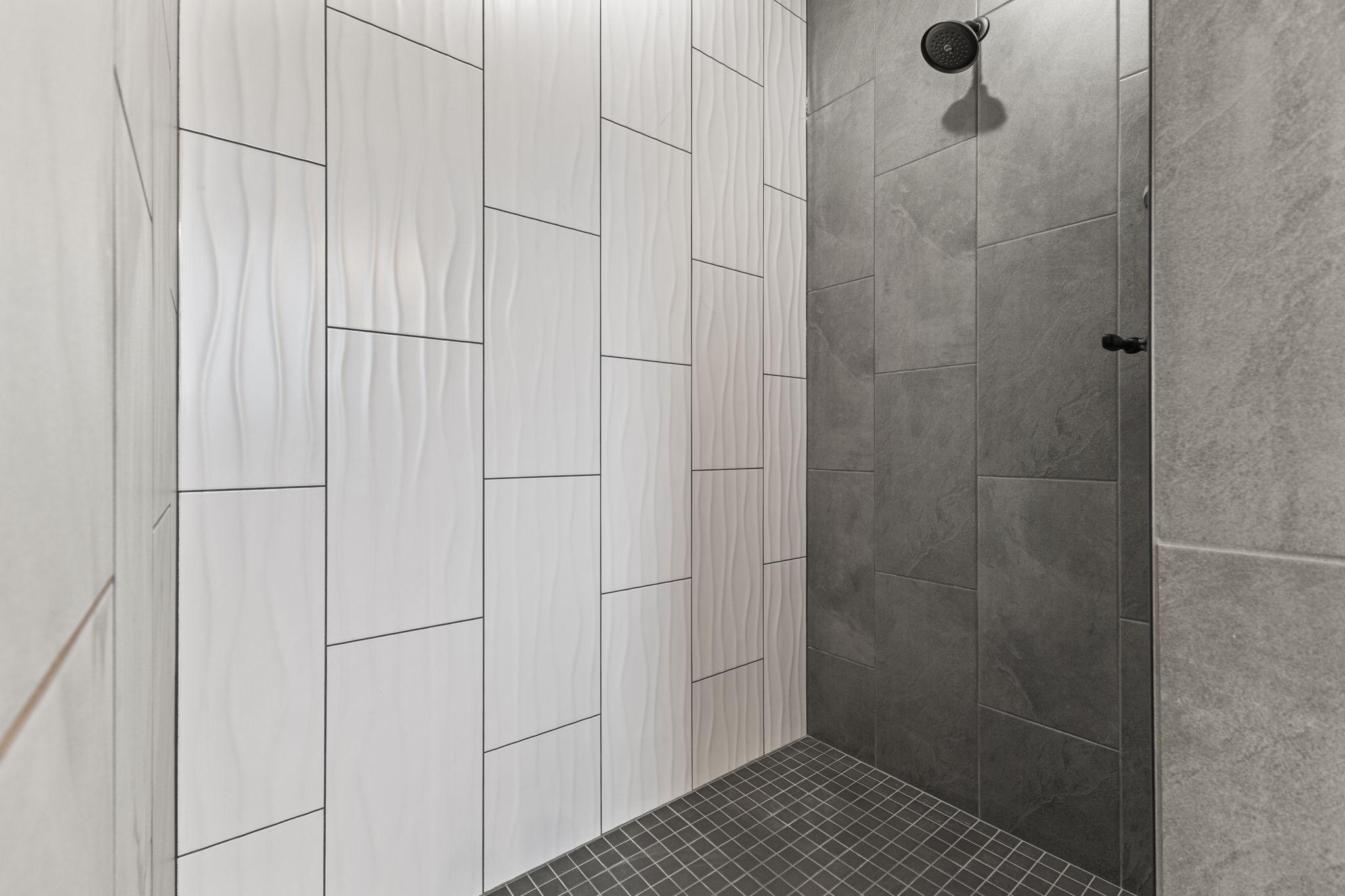 Walk-in Tile Shower