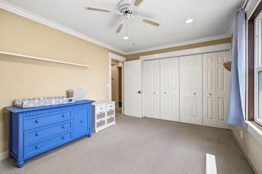 Dual closets in Bedroom 1