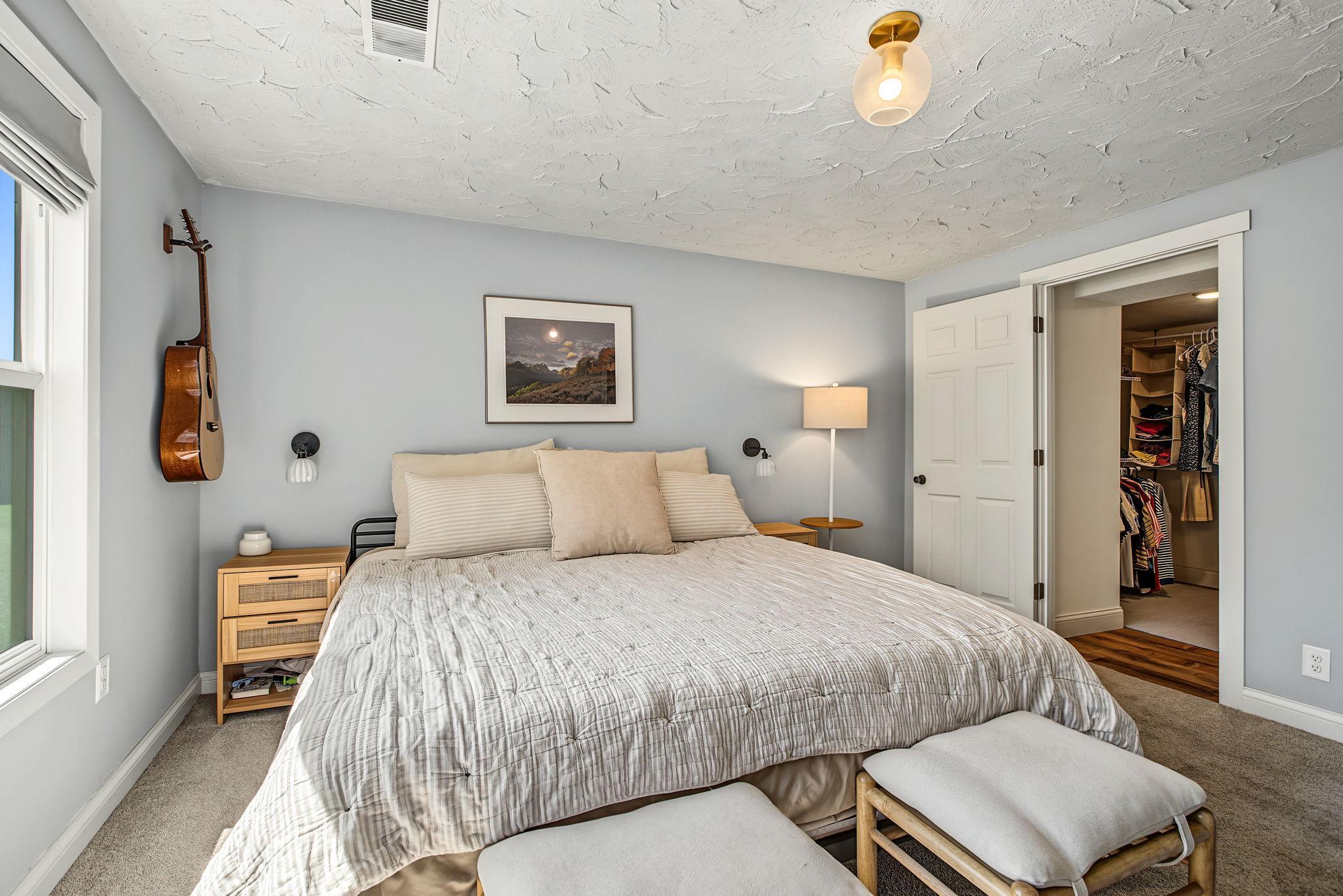 Plenty of room for a king sized bed