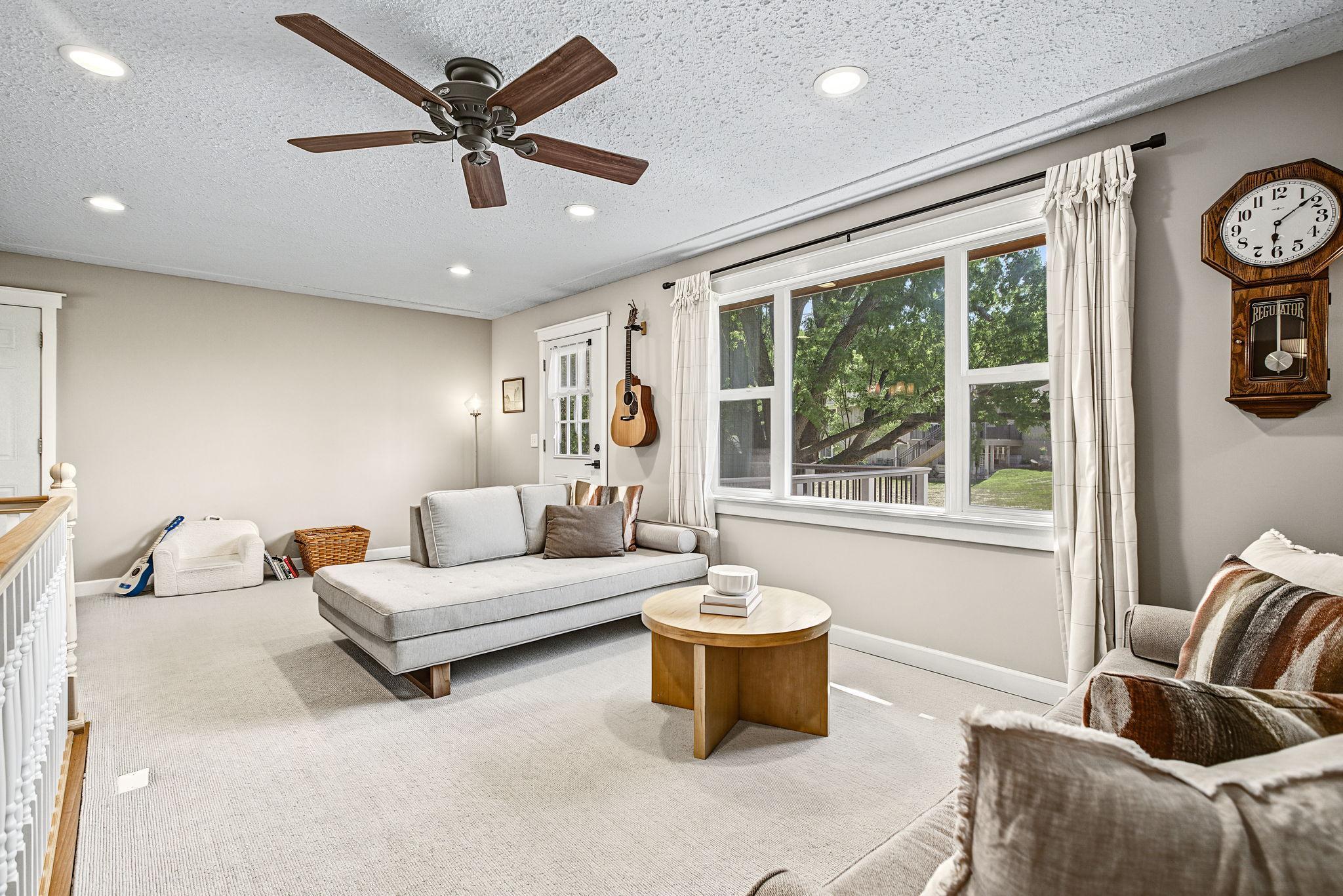 Large picture window in living room