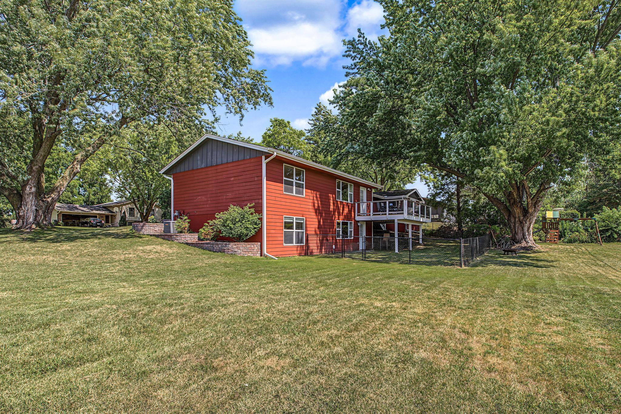 Expansive, flat back yard