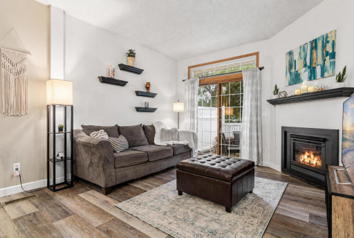 FAMILY ROOM WITH GAS FIREPLACE