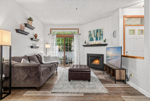 FAMILY ROOM WITH GAS FIREPLACE