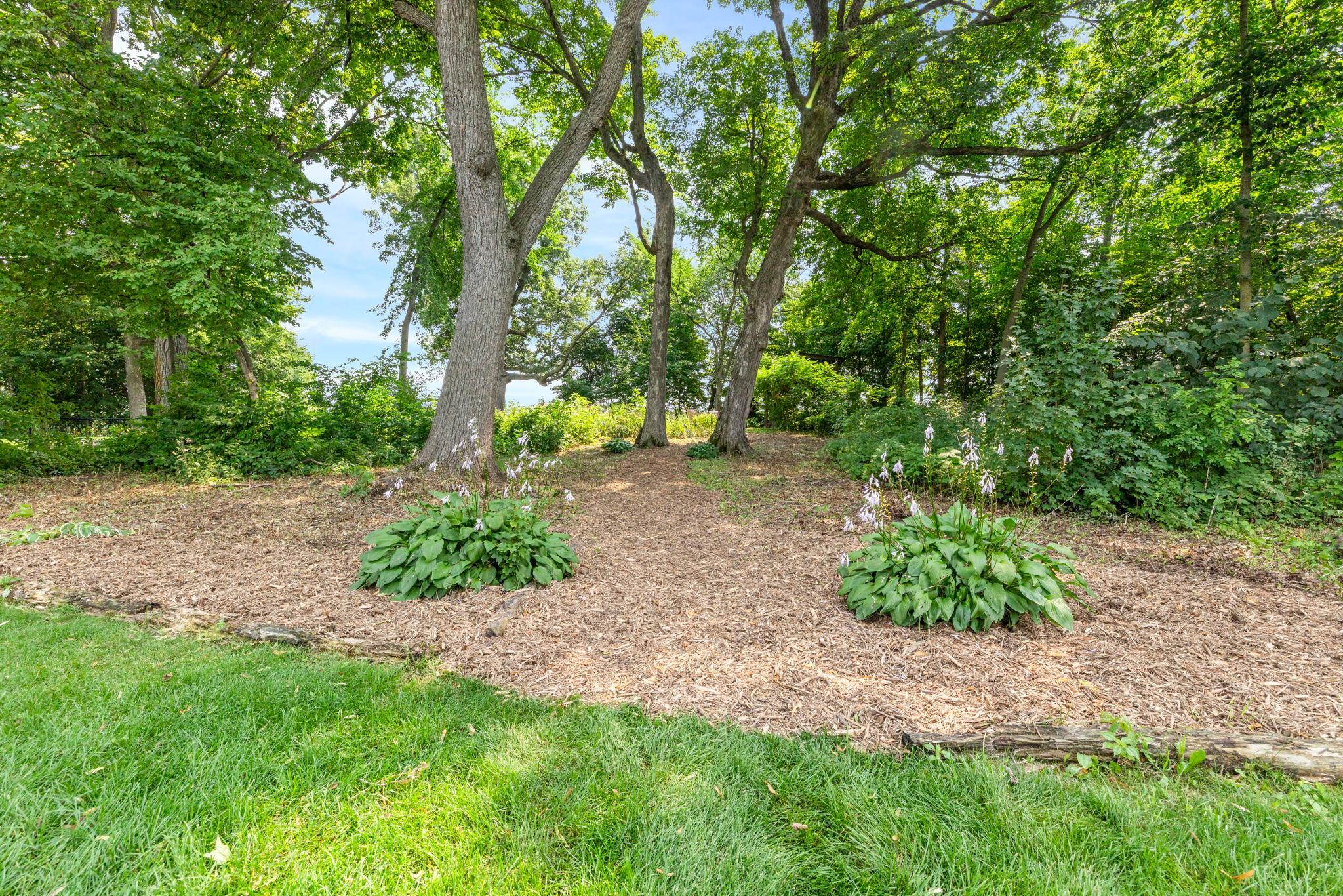 Wooded and landscaped back for privacy.