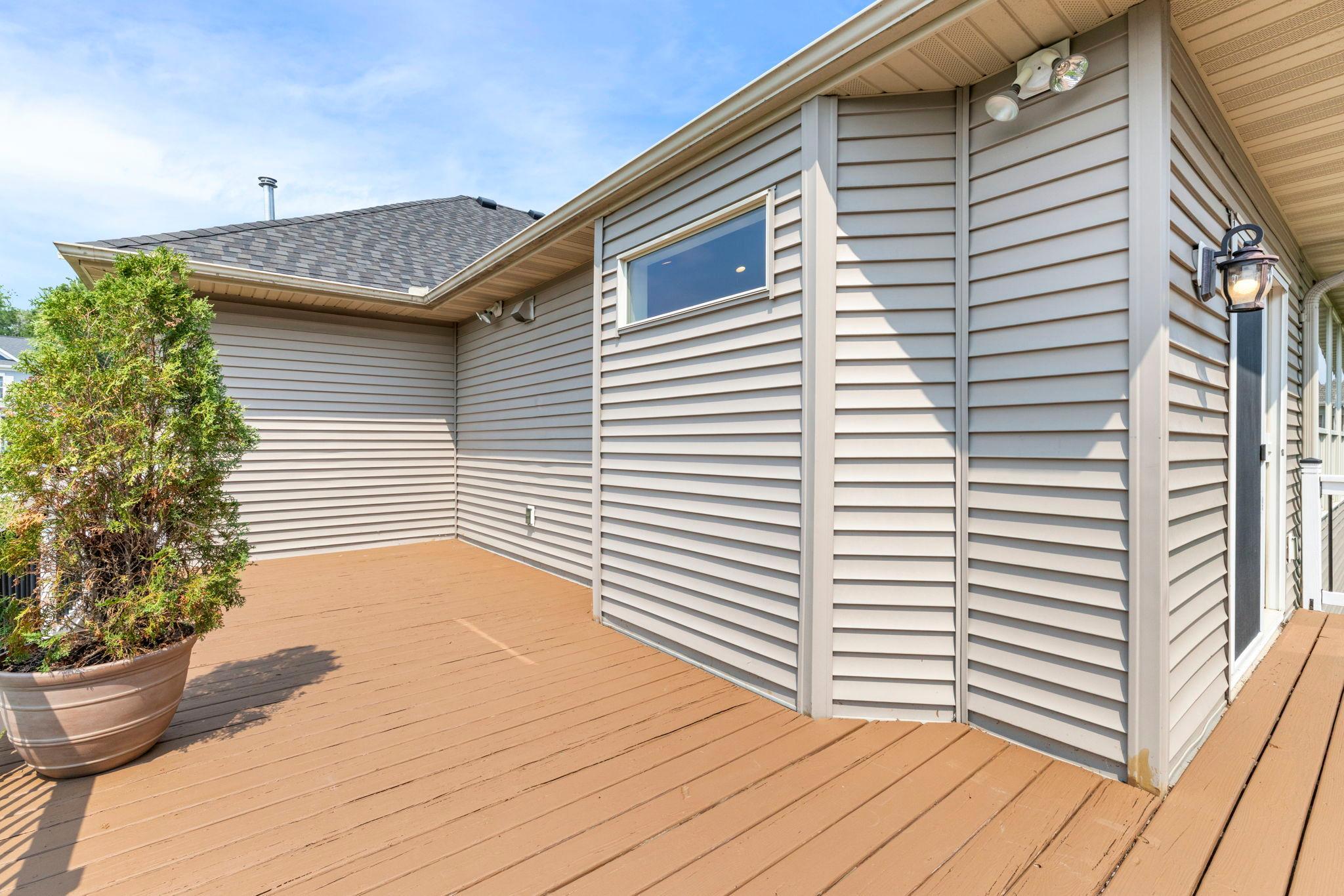 Extending deck space great for entertainment and relaxing.