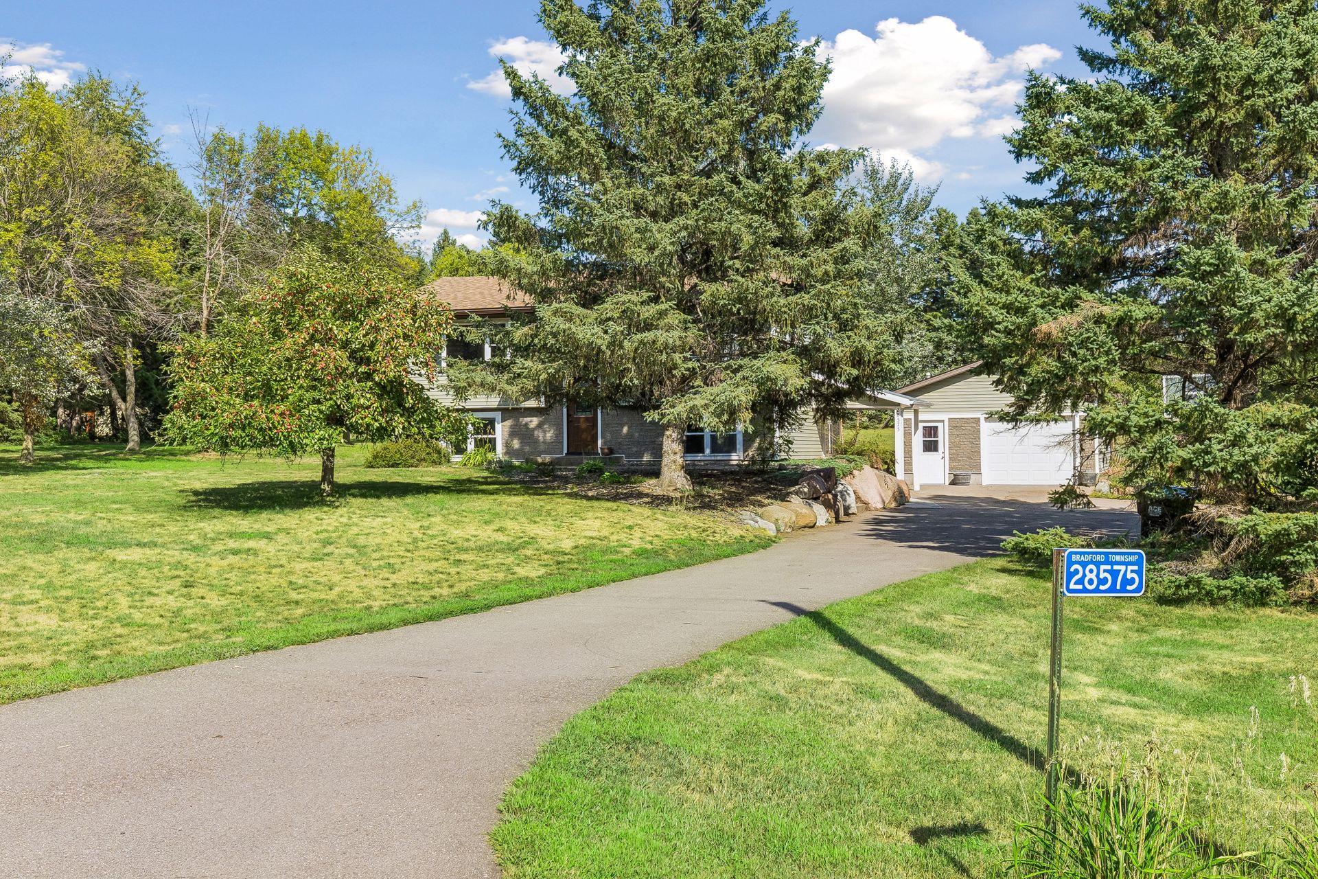 Driveway with new asphalt in 2024
