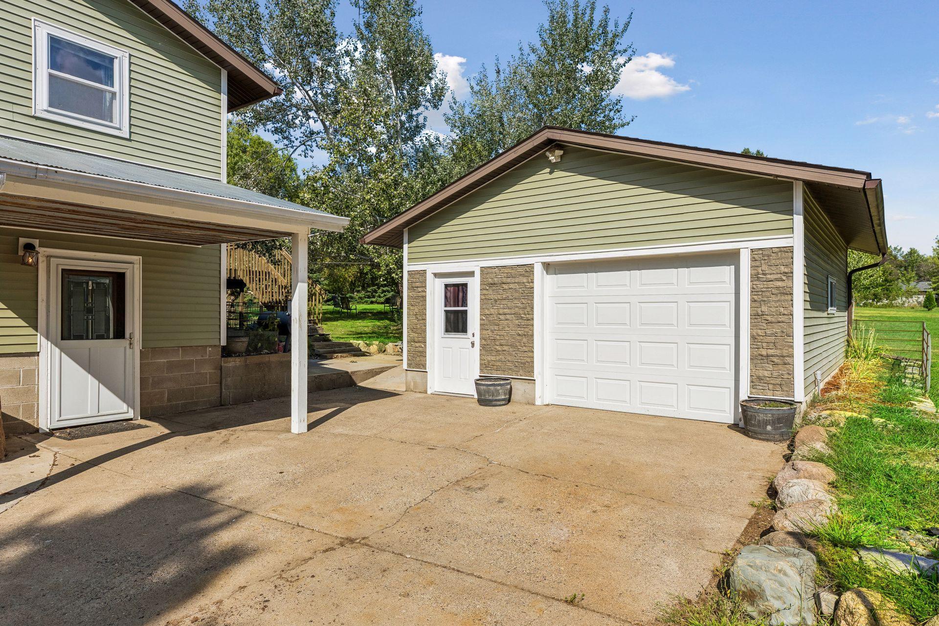 Detached insulated and heated garage