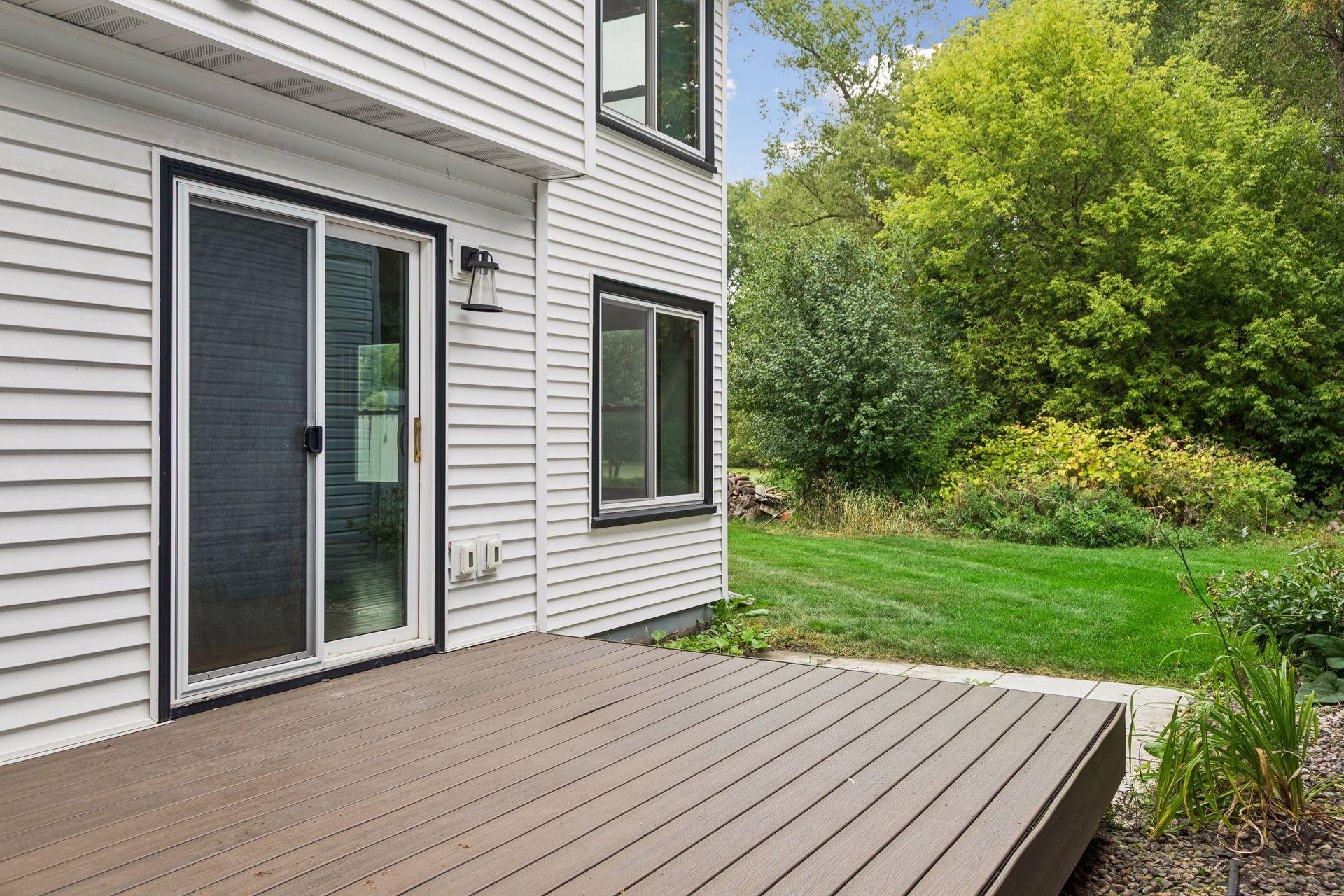Patio just off the deck offers more outdoor enjoyment space.