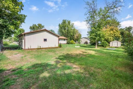 A great look at the amount of outdoor space offered here, along with the detached garage and additional storage shed.