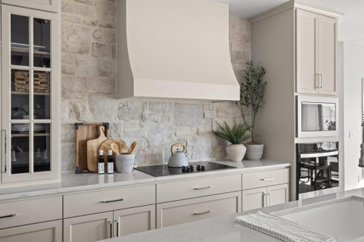 Stone Backsplash Custom Hood