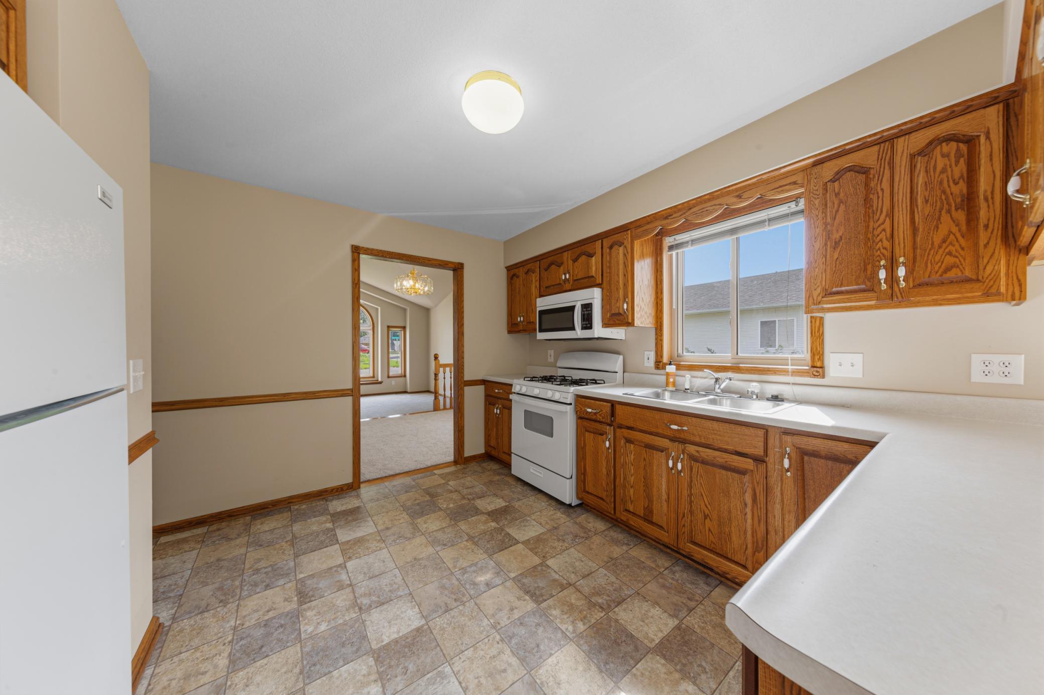 Kitchen towards formal dining room