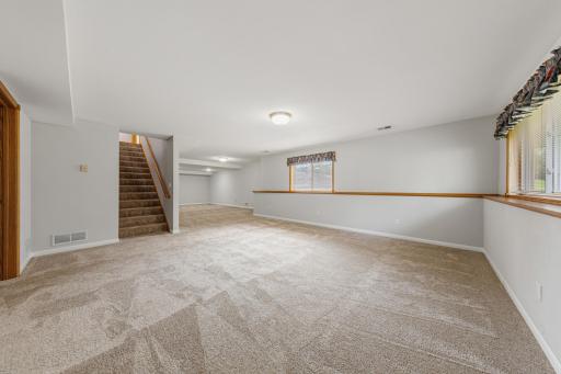 Finished lower level offers plenty of space to spread out