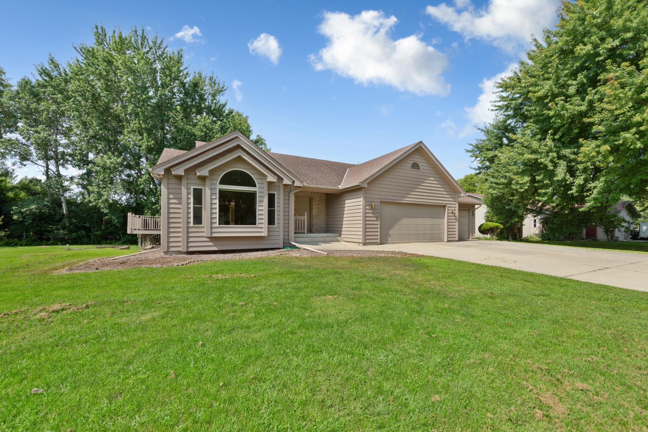 Larger than it looks 5 bed, 3 bath rambler with an attached 3 car and detached 1 car garage