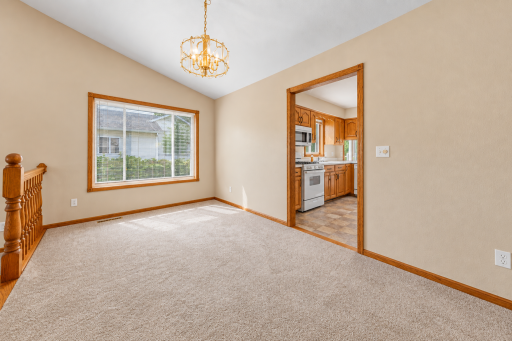 Formal dining room adjacent to the kitchen