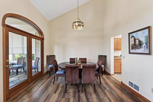 Formal Dining Area Walks Out to the Porch