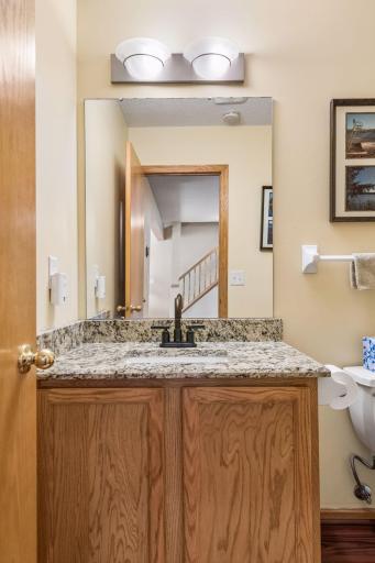 Convenient main floor bath right off the kitchen