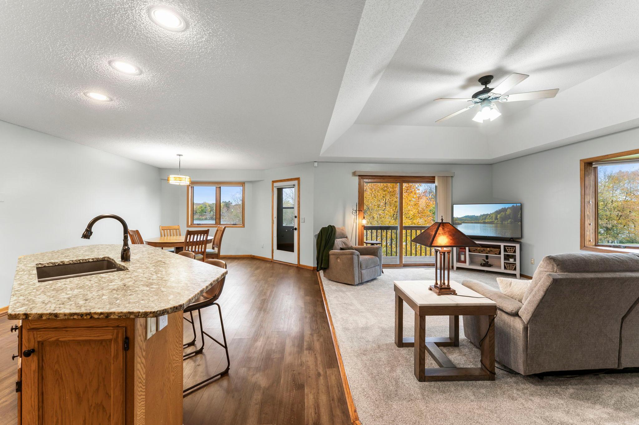 The open-concept main level is designed for comfortable everyday living and easy entertaining.
