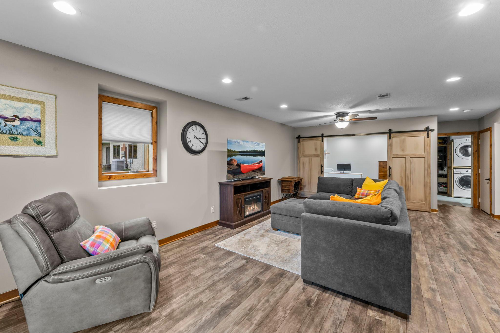 Enjoy walkout access to a private patio, creating an easy indoor-outdoor flow.