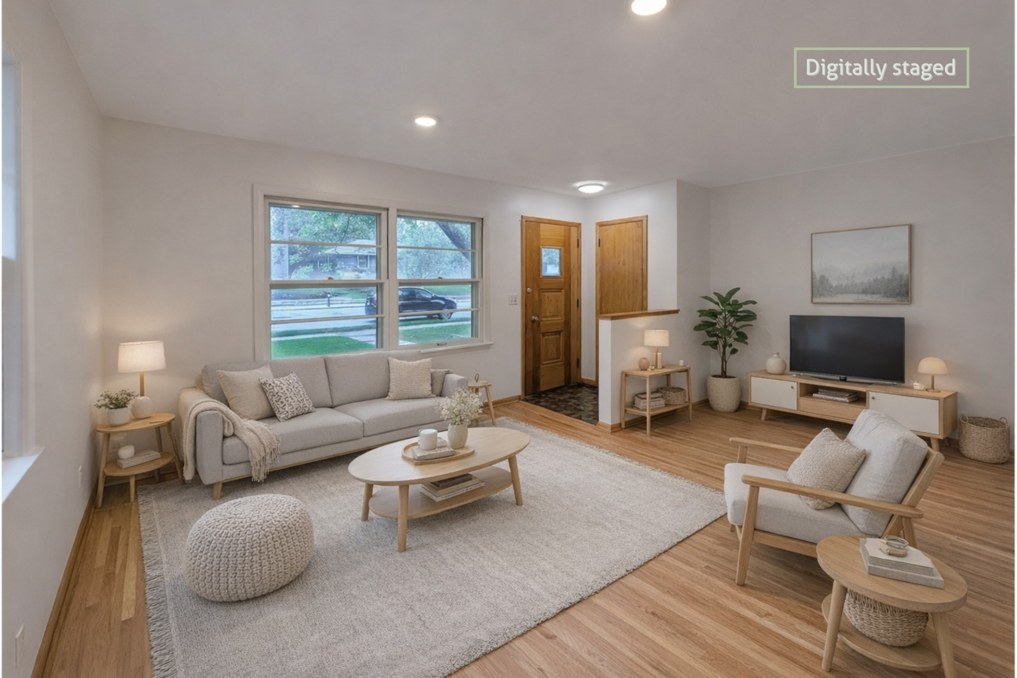 5713 Unit - Digitally staged to show the potential of the space to feel like home.