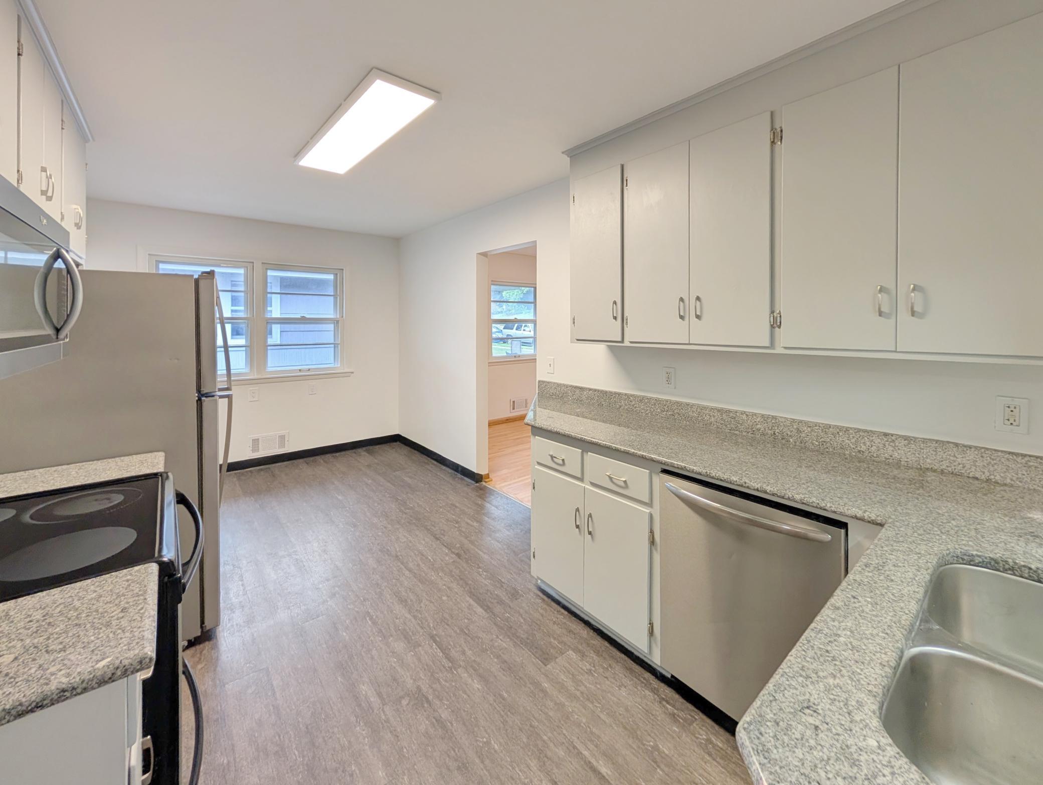 Kitchen and dining area