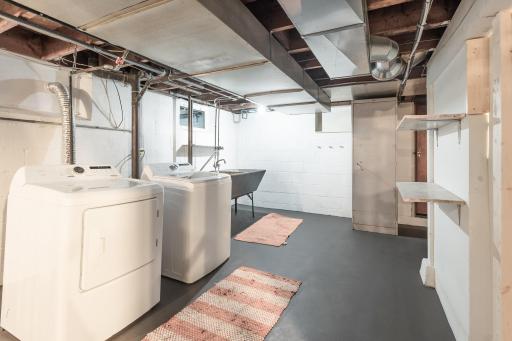 Basement - Laundry - new washer & dryer installed May 2026