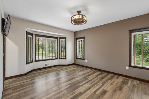 Updated ceiling lighting provides fan for great circulation