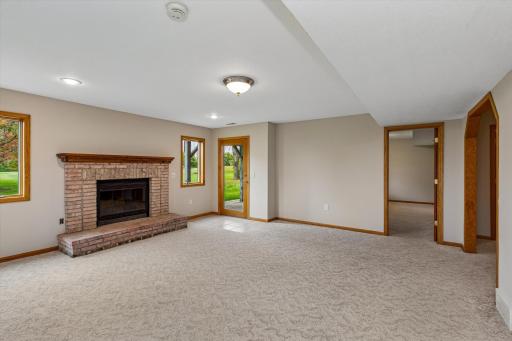 Walk-out to paved patio