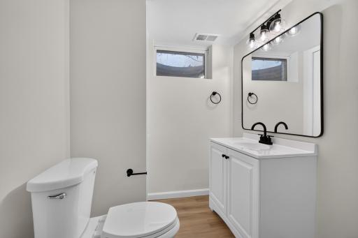 Lower level: 3/4 bathroom with shower