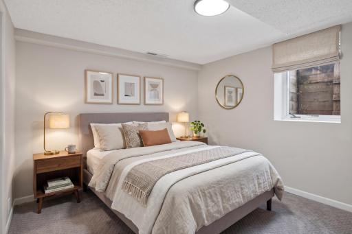 Lower level: bedroom 4 (virtually staged)