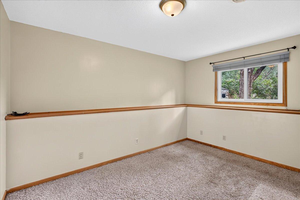 Bedroom 3 in lower level with walk-in Closet