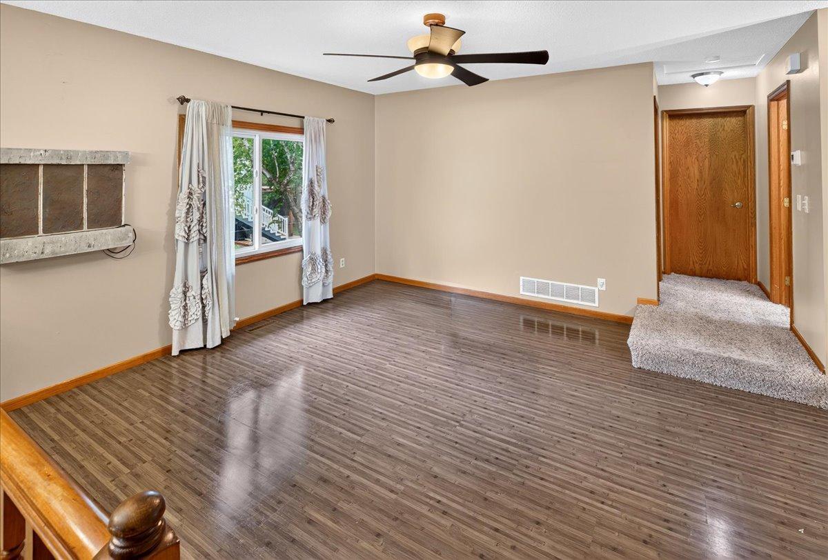 Spacious living room with lvp flooring