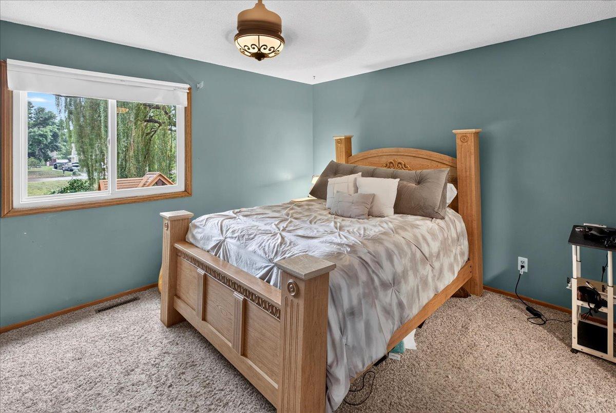 Primary Bedroom with walk-in Closet and walk-through full Bath